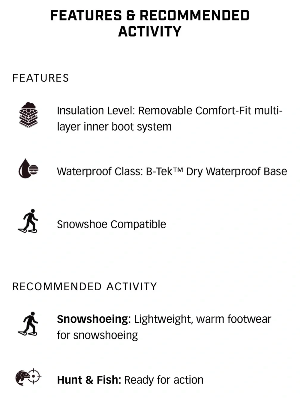 Baffin EIGER men’s snow boots.